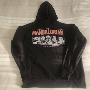 Star Wars Black Mandalorian Hoodie Sweatshirt
